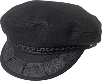 THE HAT DEPOT Black Horn Unisex Cotton Greek Fishermans Sailor Fiddler Hat Cap
